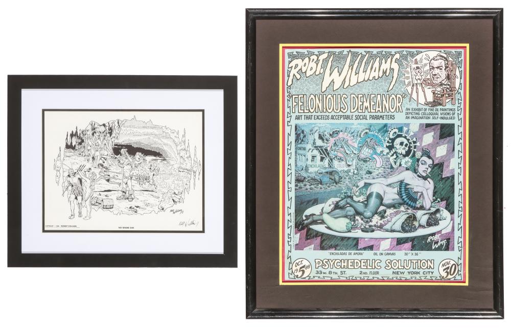 Robert Williams comparable auction result: robert williams american b 1943 2 works