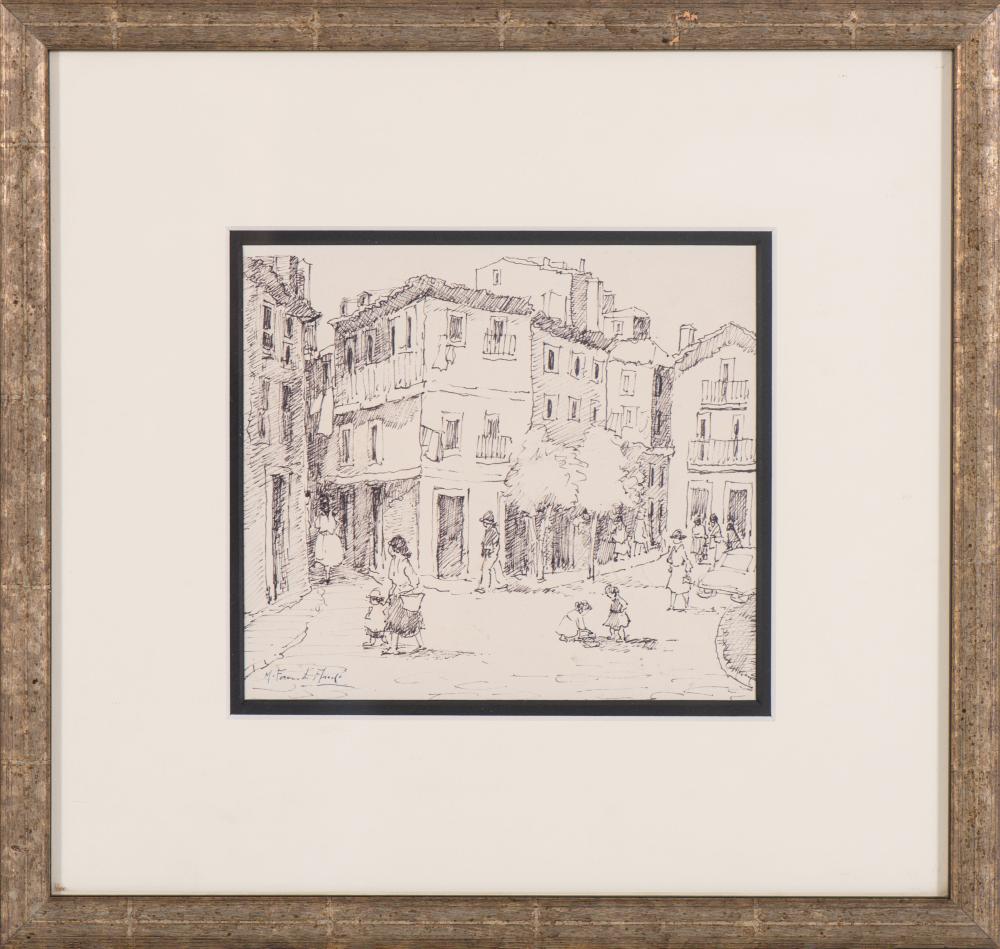 maria fernanda amado 1924 vista de rua com figuras desenho sobre papel assinado dim aprox 15 x 17 cm · Palácio do Correio Velho · 2025-01-27 Maria Fernanda Amado comparable auction result: maria fernanda amado 1924 vista de rua com figuras desenho sobre papel assinado dim aprox 15 x 17 cm