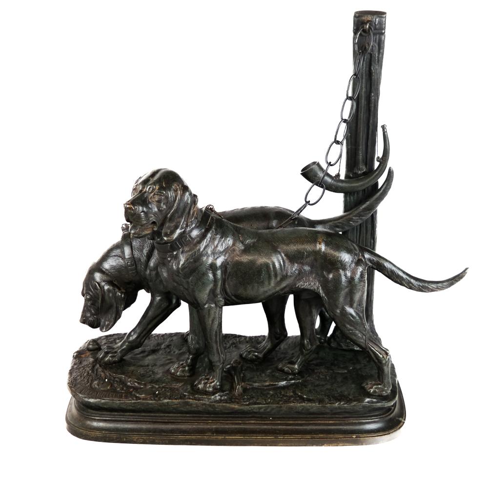 Paul Edouard Delabrierre comparable auction result: paul edouard delabrierre diex chiens bronze