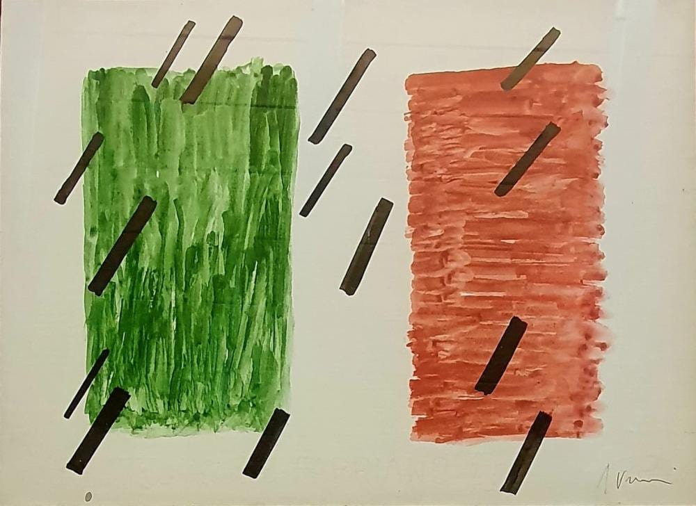 Arturo Vermi comparable auction result: arturo vermi approdo 1968