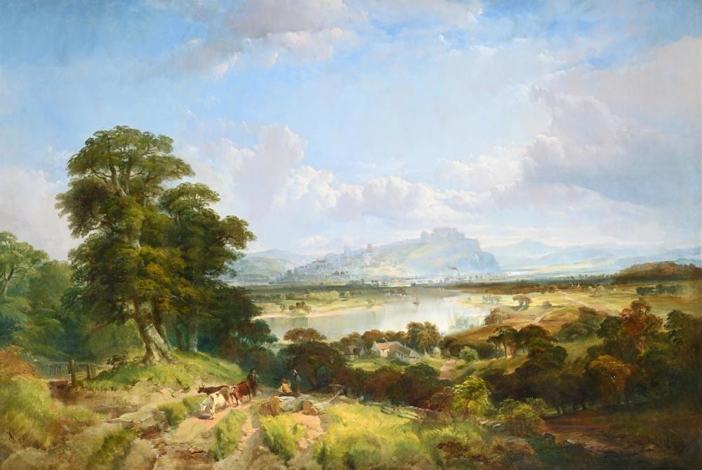 Frederick Richard Lee comparable auction result: frederick richard lee british 1798 1879 view of sterling from the forth