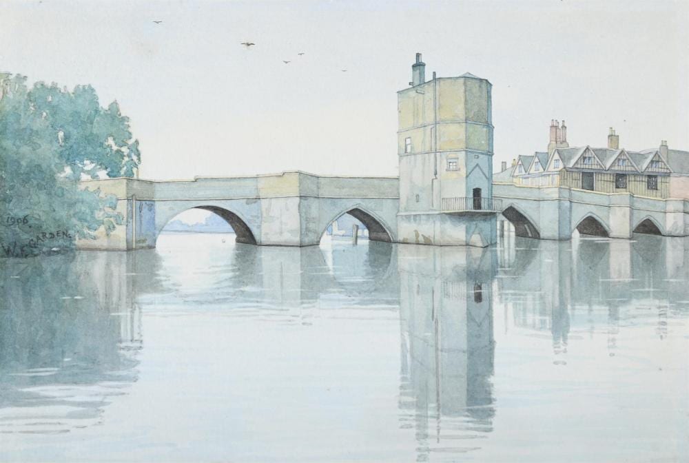 William Fraser Garden comparable auction result: william fraser garden british 1856 1921 st ives bridge