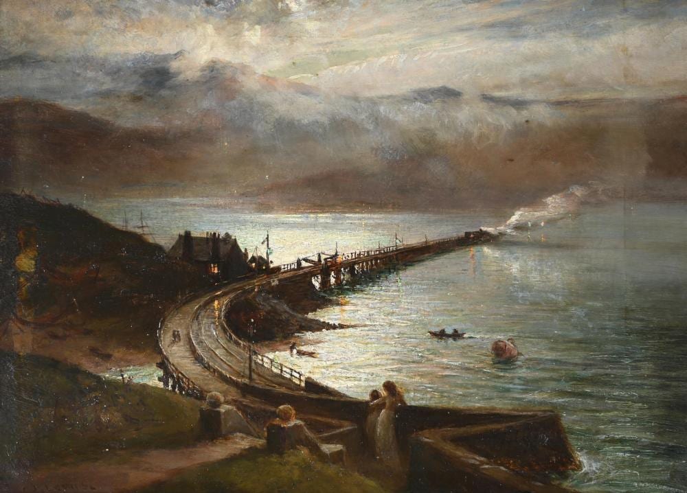 charles james lewis british 1830 1892 moonlight barmouth north · Dreweatts 1759 Fine Sales · 2025-02-11 Charles James Lewis comparable auction result: charles james lewis british 1830 1892 moonlight barmouth north