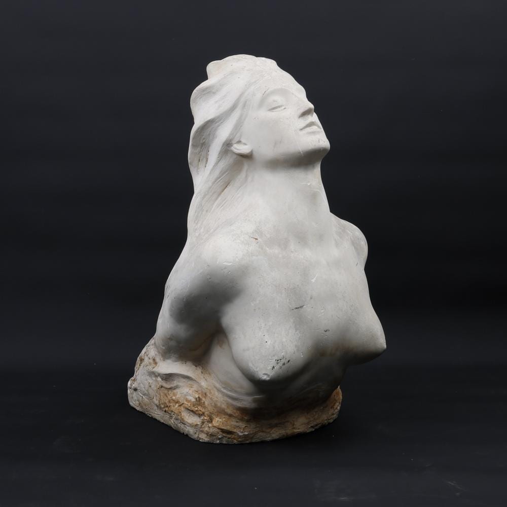 Eugène Canneel comparable auction result: eug ne canneel 1882 1966 figurine of a lady patinated plaster