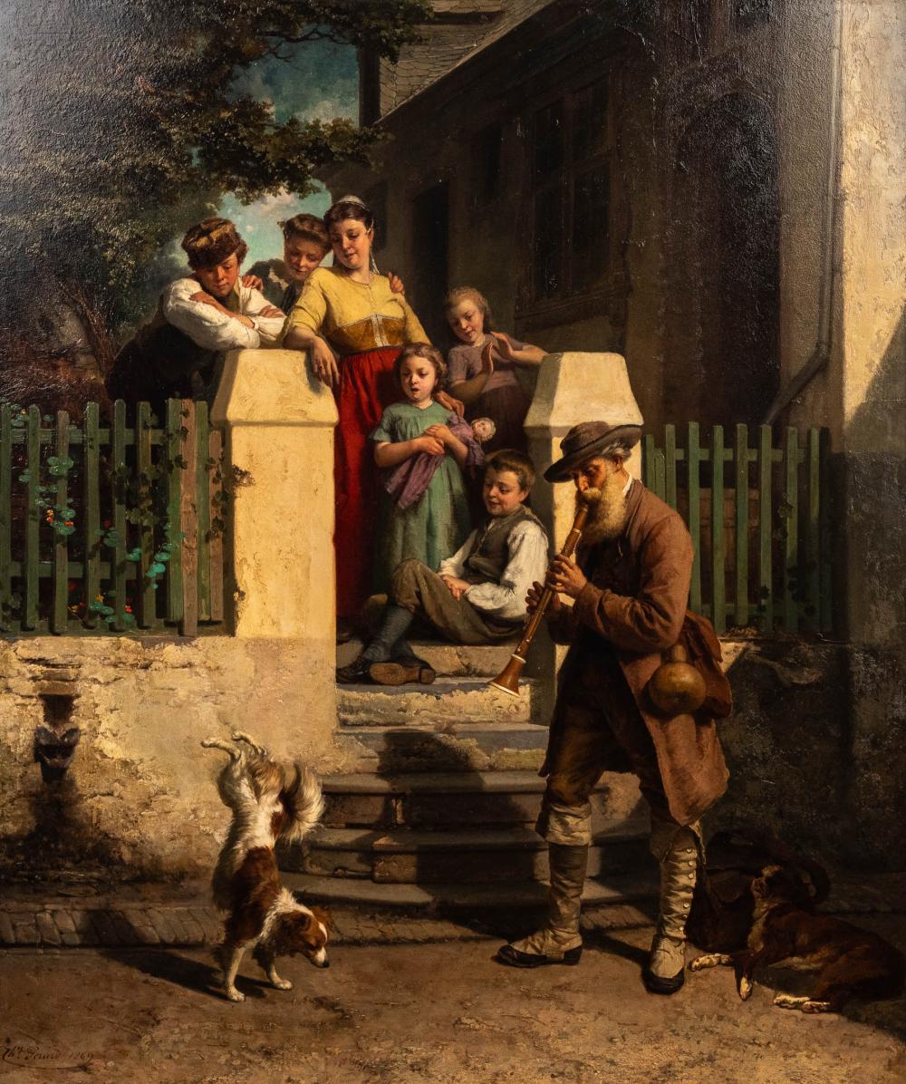 Théodore Gérard comparable auction result: th odore g rard 1829 1895 1902 le chien dansant 1869
