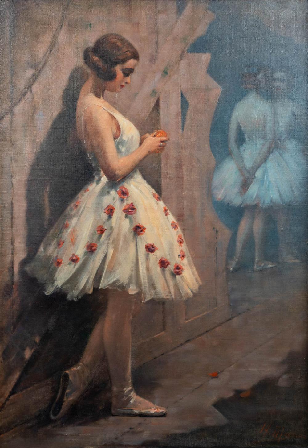 Henri Moreau comparable auction result: henri moreau 1869 1943 ballerina