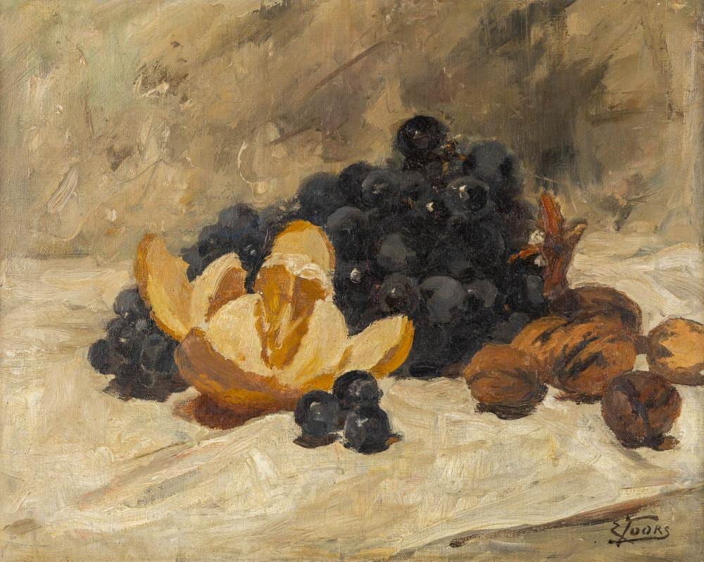 Eugène Joors comparable auction result: eug ne joors 1850 1910 still life with fruits