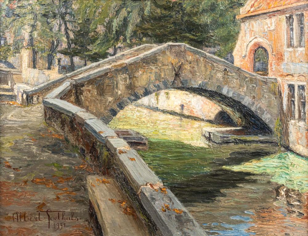 Albert (1885) Goethals comparable auction result: albert goethals 1885 1973 le pont saint boniface bruges 1931
