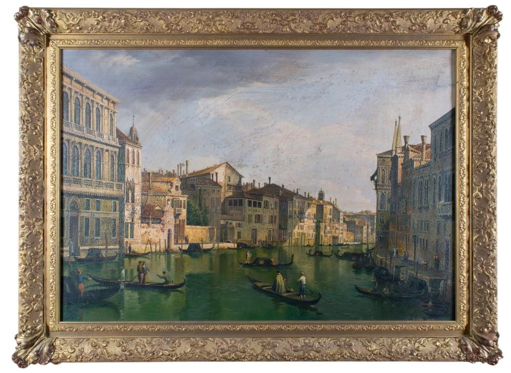 Antonio Canella comparable auction result: antonio canella 1849 1922 after canaletto the grand canal in venice from palazzo flangini to campo san marcuola