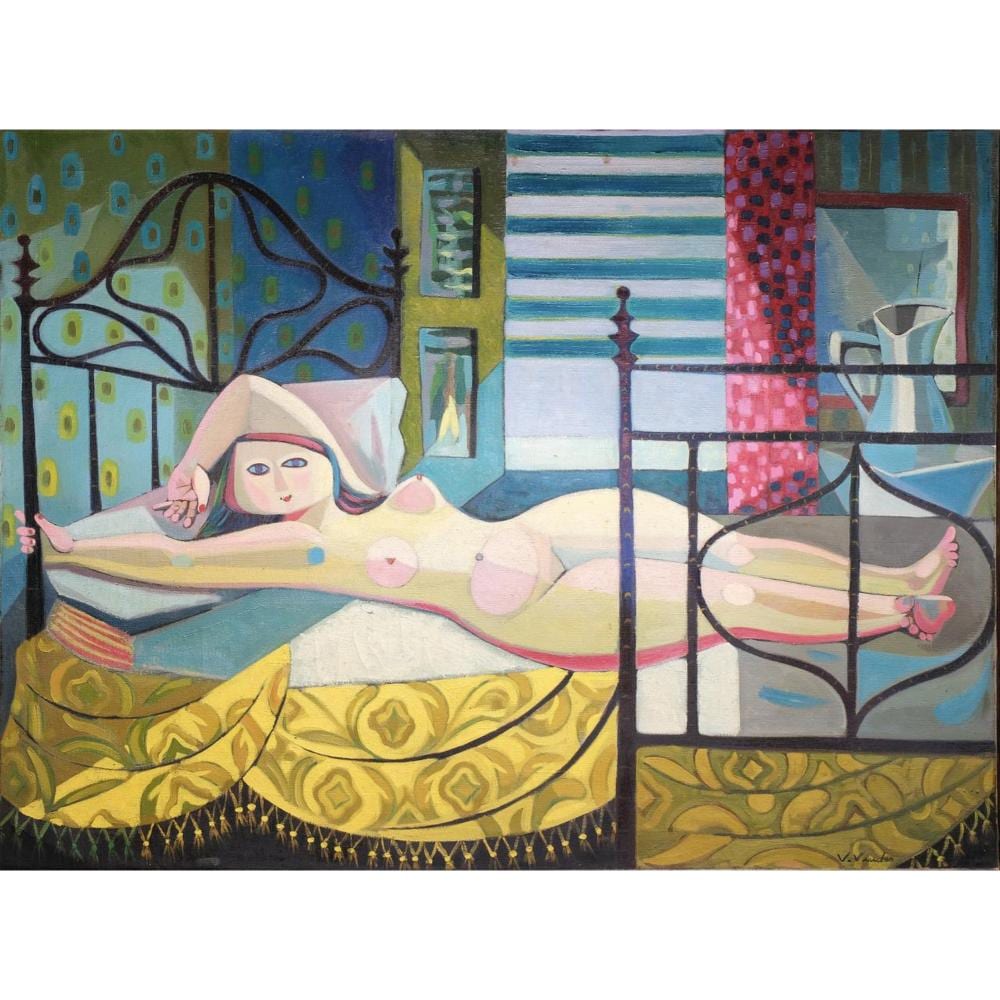 vicente viudes murcia 1916 marbella 1984 desnudo femenino · Isbilya Subastas · 2025-02-05 Vicente Viudes comparable auction result: vicente viudes murcia 1916 marbella 1984 desnudo femenino