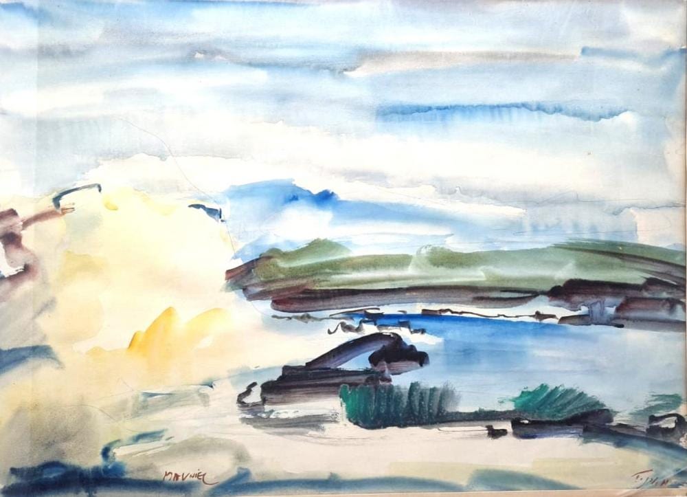 Mordechai Avniel comparable auction result: mordechai avniel 1909 1989 sea of galilee