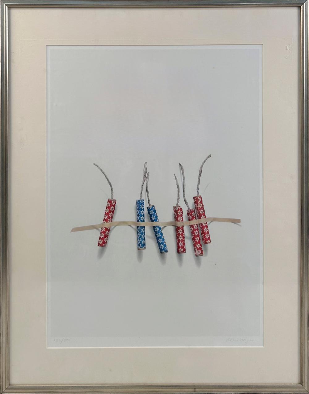 Alan Magee comparable auction result: alan magee maine pennsylvania 1947 firecrackers color photographic lithograph 23 x 16 sight framed 30 x 23 5