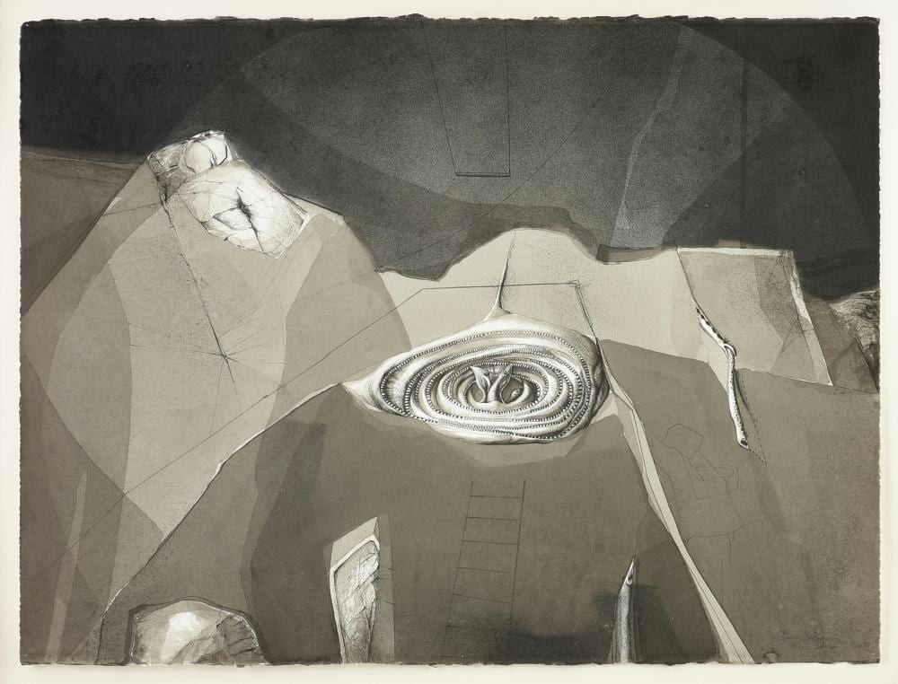 Lucas Johnson comparable auction result: lucas johnson american texas 1940 2002 drawings from the underworld 1 1993