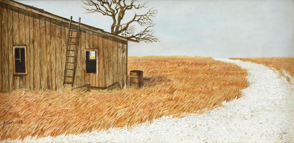 Anthony Martin comparable auction result: anthony martin american texas 1941 2019 empty cabin in winter 1968