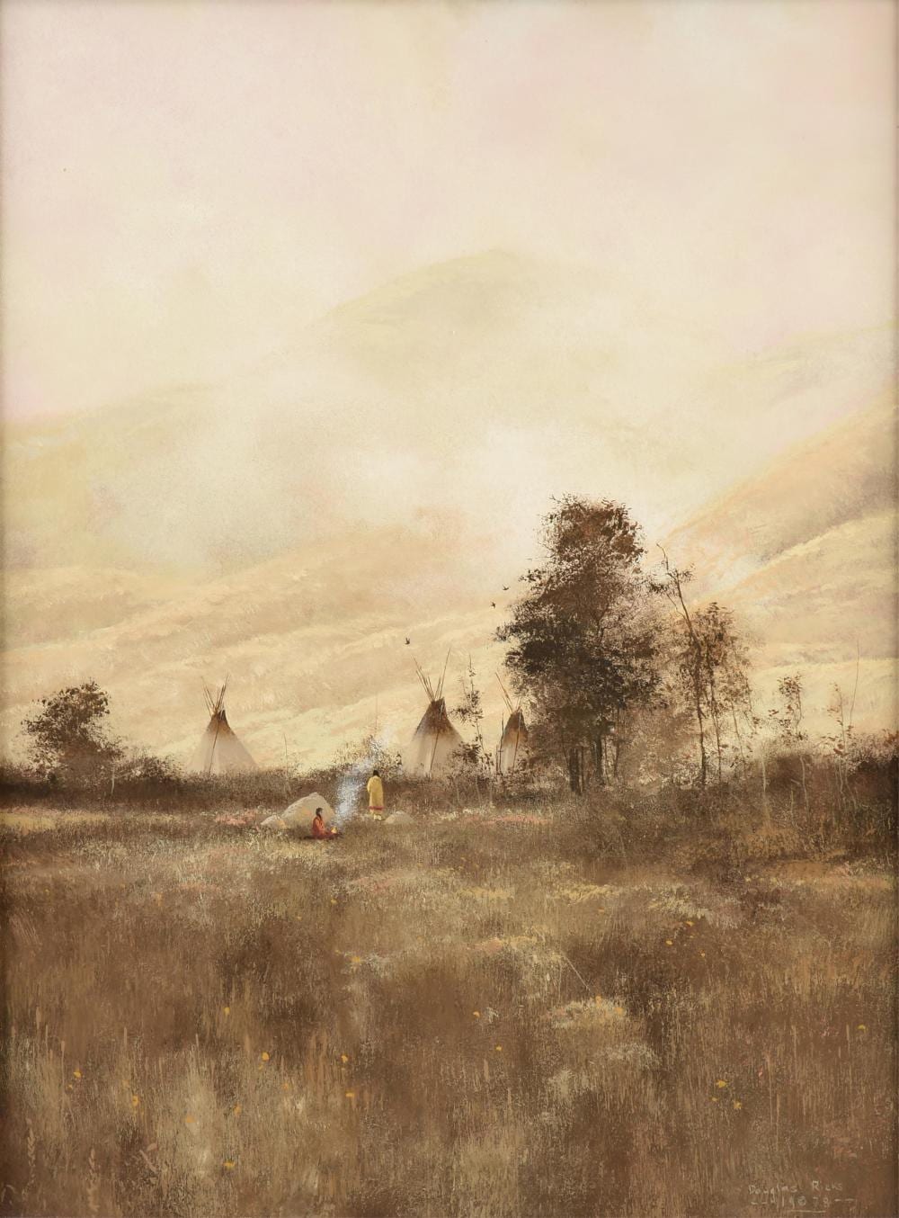 douglas ricks american 1954 2003 blackfoot camp montana 1978 · Simpson Galleries, LLC · 2025-02-08 Douglas Ricks comparable auction result: douglas ricks american 1954 2003 blackfoot camp montana 1978