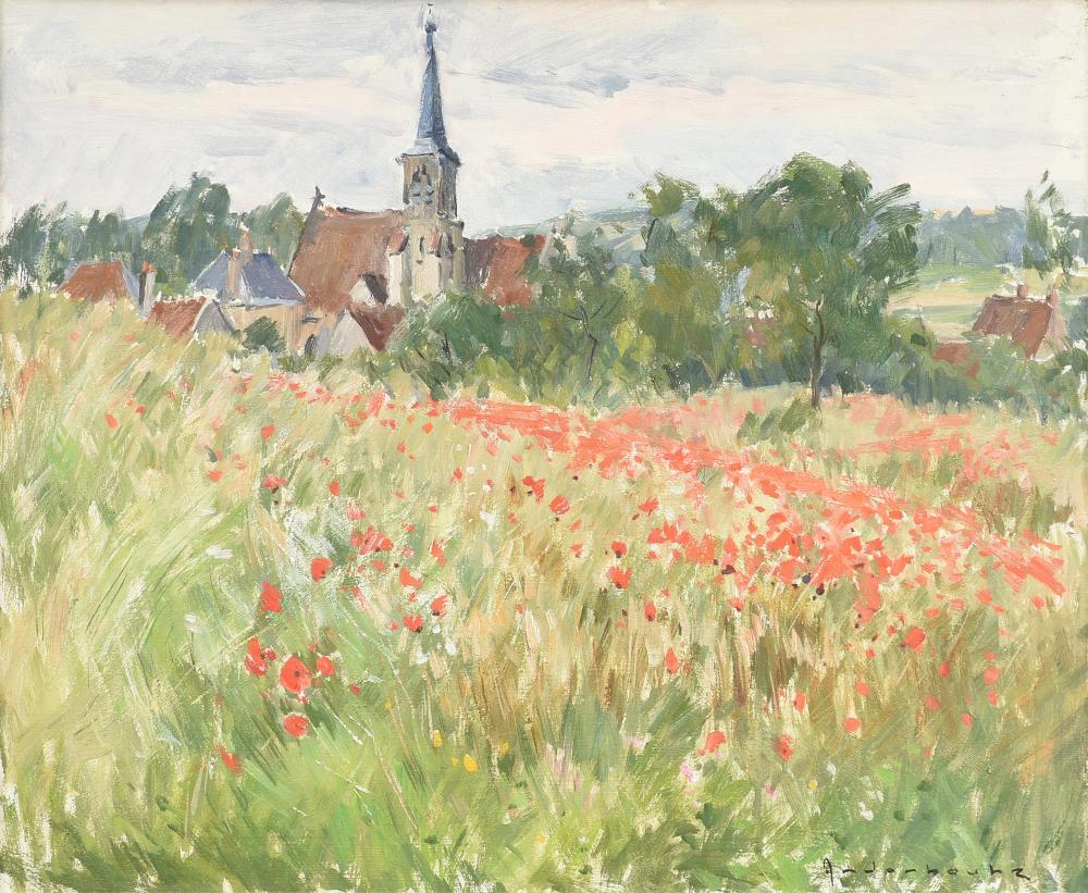 Paul-Jean Anderbouhr comparable auction result: paul jean anderbouhr french 1909 2006 coquelicots ternay 20th century