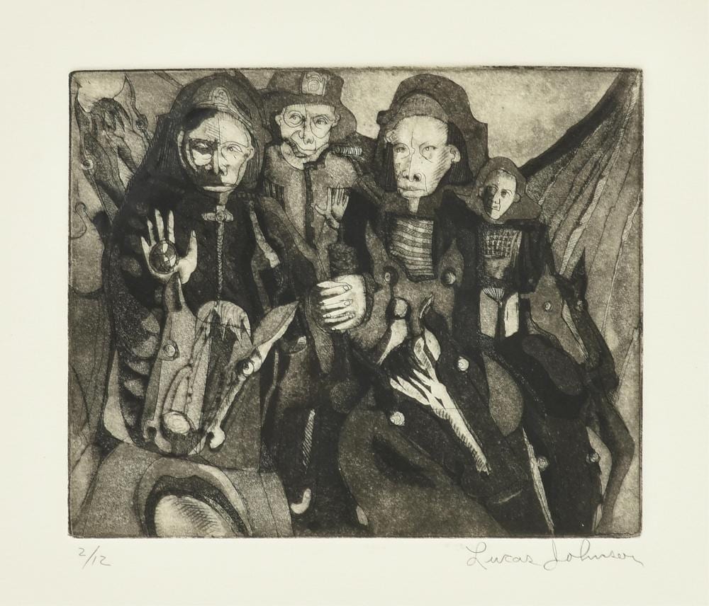 Lucas Johnson comparable auction result: lucas johnson american texas 1940 2002 untitled 20th century