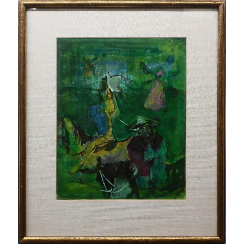 Gustav Likan comparable auction result: gustav likan yugoslavian 1912 1998 don quixote