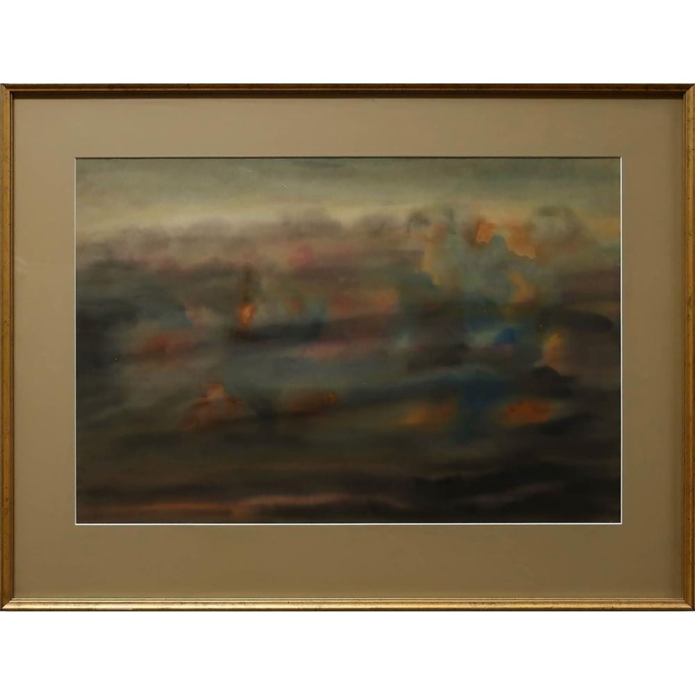 Gershon Iskowitz comparable auction result: gershon iskowitz canadian 1921 1988 oriental landscape