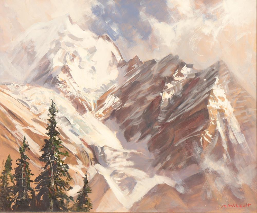 Marcel Wibault comparable auction result: marcel wibault view of the alps