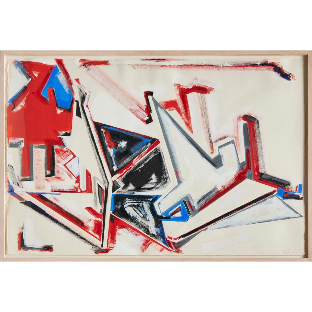 Dennis John Ashbaugh comparable auction result: dennis john ashbaugh mixed media on paper 1981