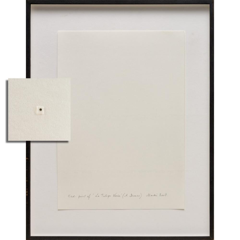 Kris Martin comparable auction result: kris martin graphite and collage on paper 2007