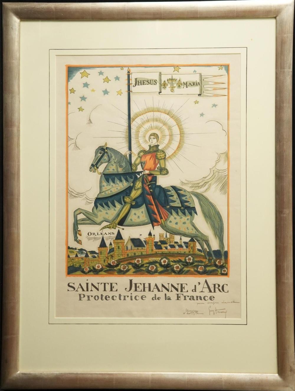 Guy Arnoux comparable auction result: guy arnoux 1886 1951 joan of arc litho in colors