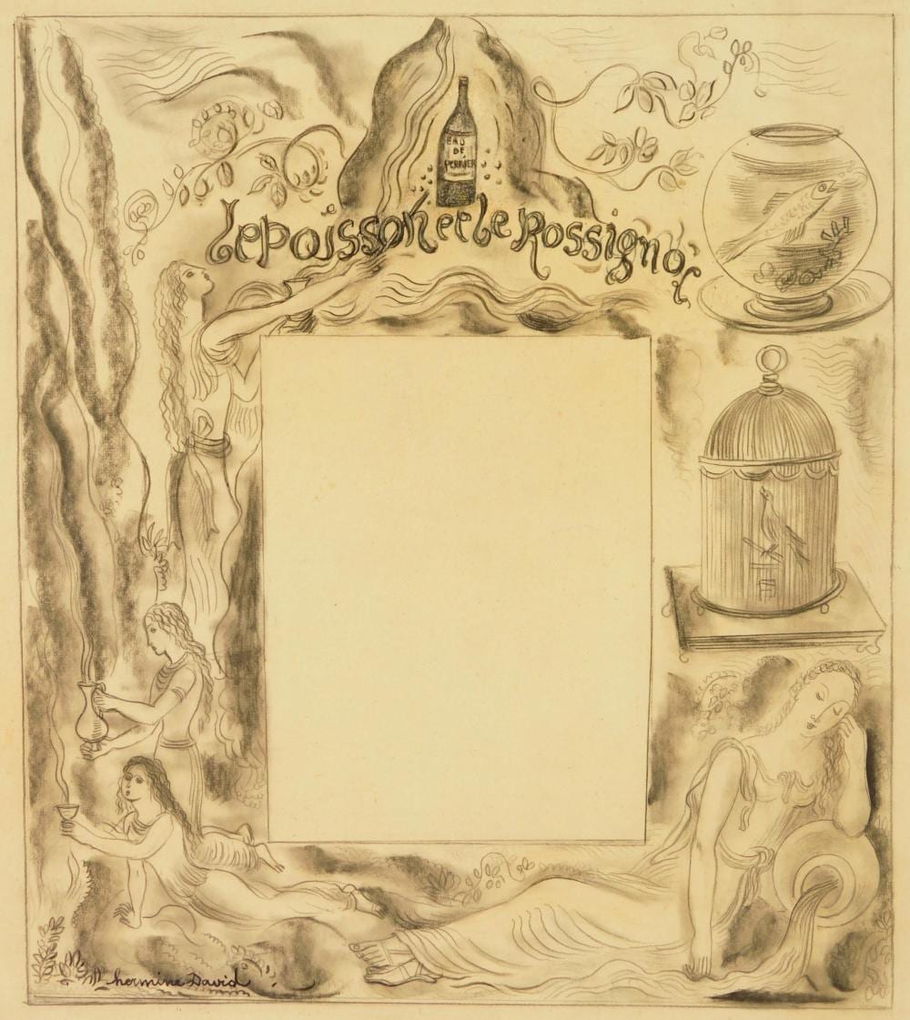 hermine david french 1886 1971 drawing · Rachel Davis Fine Arts · 2025-02-08 Hermine David comparable auction result: hermine david french 1886 1971 drawing
