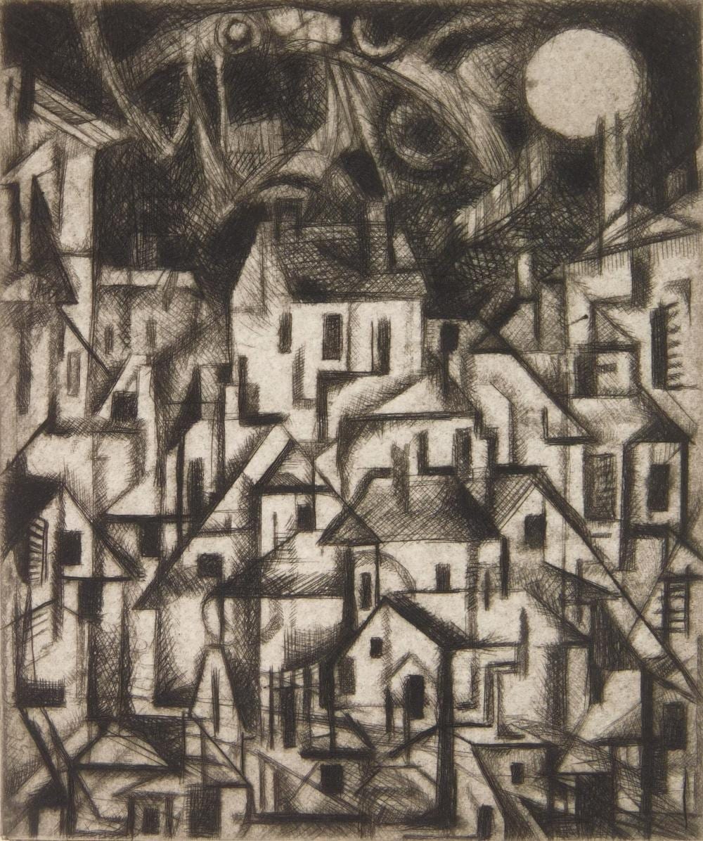 Sidney Chafetz comparable auction result: sidney chafetz american 1922 2013 etching