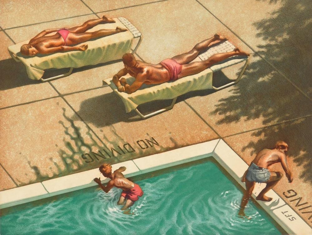 Arthur Werger comparable auction result: art werger american 1955 etching and aquatint