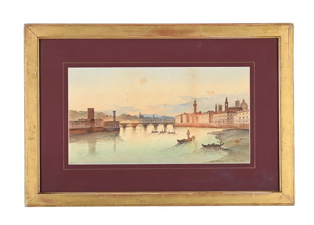 Frans Vervloet comparable auction result: frans vervloet belgian 1795 1872 view of florence