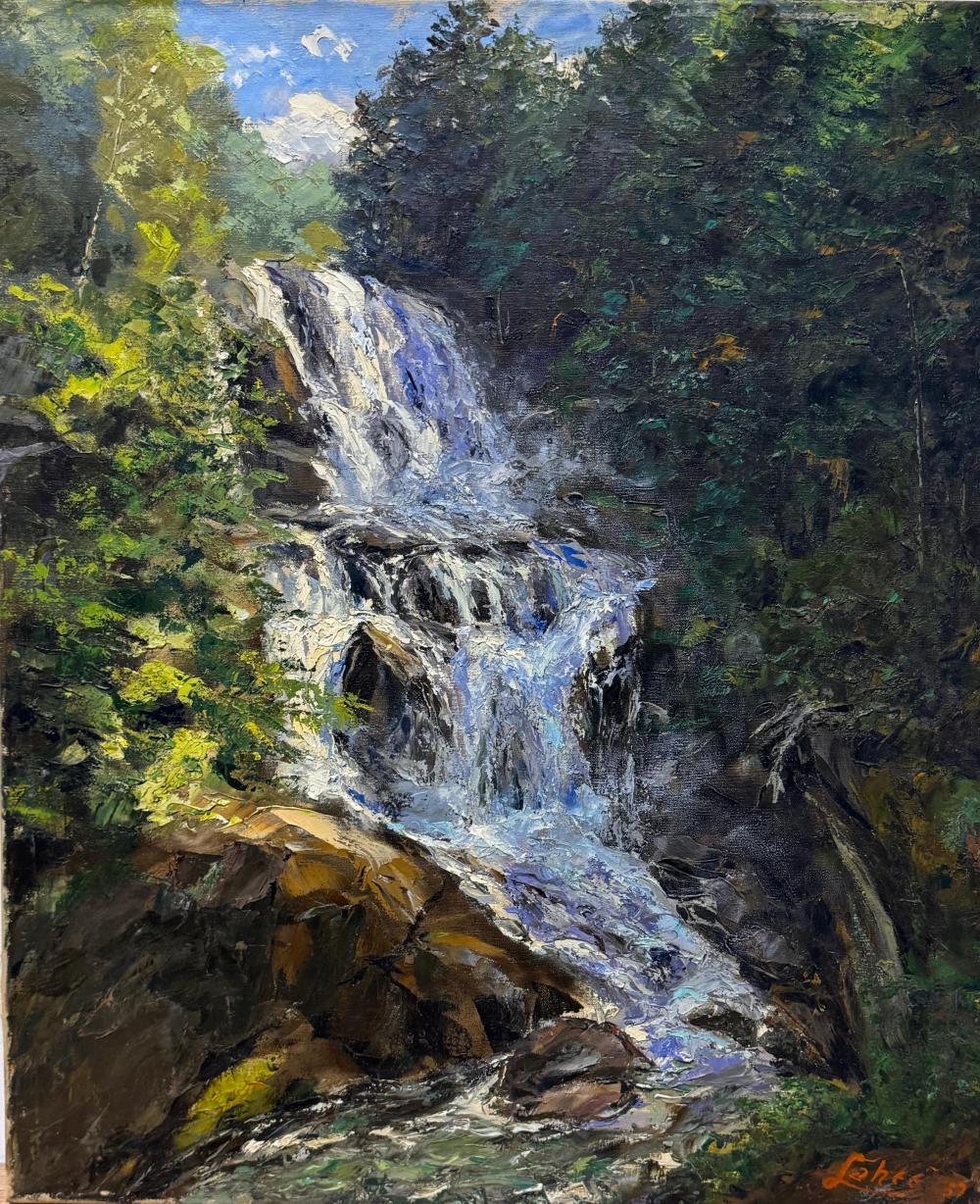 arnold warburton lahee massachusetts vermont 1888 1976 landscape with waterfall oil on canvas 30 x 25 unframed · Sandwich Auction House · 2025-02-14 Arnold Warburton Lahee comparable auction result: arnold warburton lahee massachusetts vermont 1888 1976 landscape with waterfall oil on canvas 30 x 25 unframed