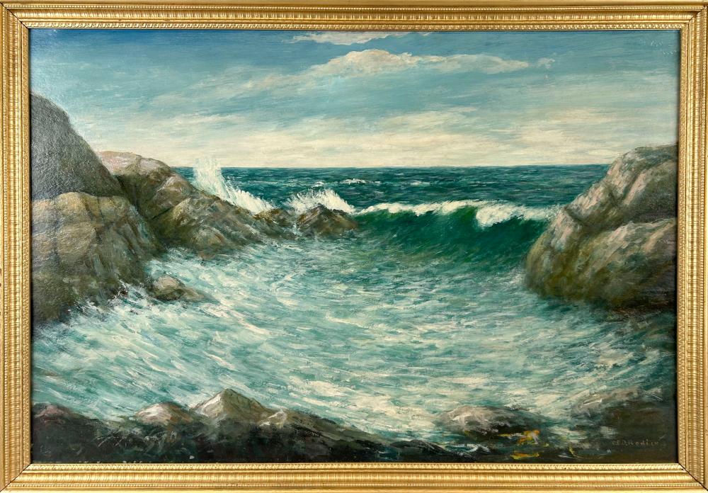 Charles E. Duncan Rodick comparable auction result: charles e duncan rodick massachusetts maine nova scotia 1874 aft 1940 seascape oil on panel 24 x 36 framed 26 5 x 38 5