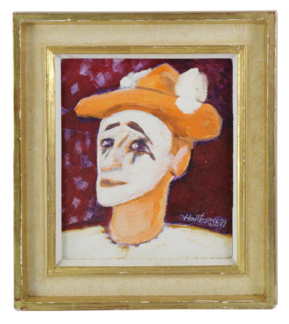 albert houthuesen white face in yellow hat · Kaminski Auctions · 2025-02-09 Albert Houthuesen comparable auction result: albert houthuesen white face in yellow hat