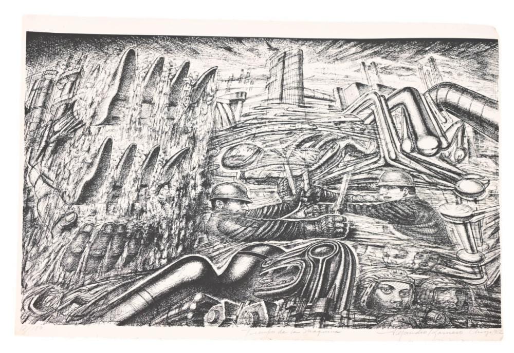 Alejandro Romero comparable auction result: alejandro romero signed edition engraving