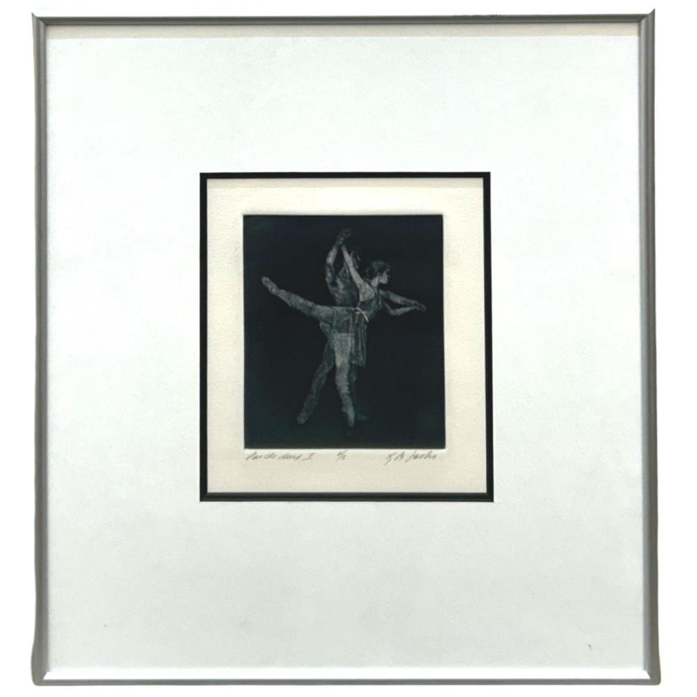 Geoffrey Lasko comparable auction result: signed geoffrey lasko pas de deaux mezzotint