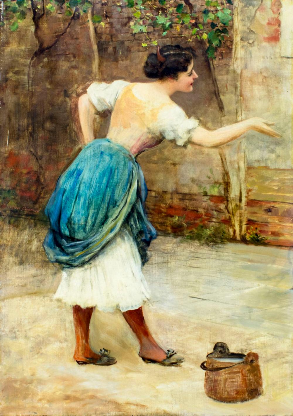 delapoer downing irish uk 1853 1926 oil painting antique · Broward Auction Gallery LLC · 2025-03-23 Delapoer Downing comparable auction result: delapoer downing irish uk 1853 1926 oil painting antique