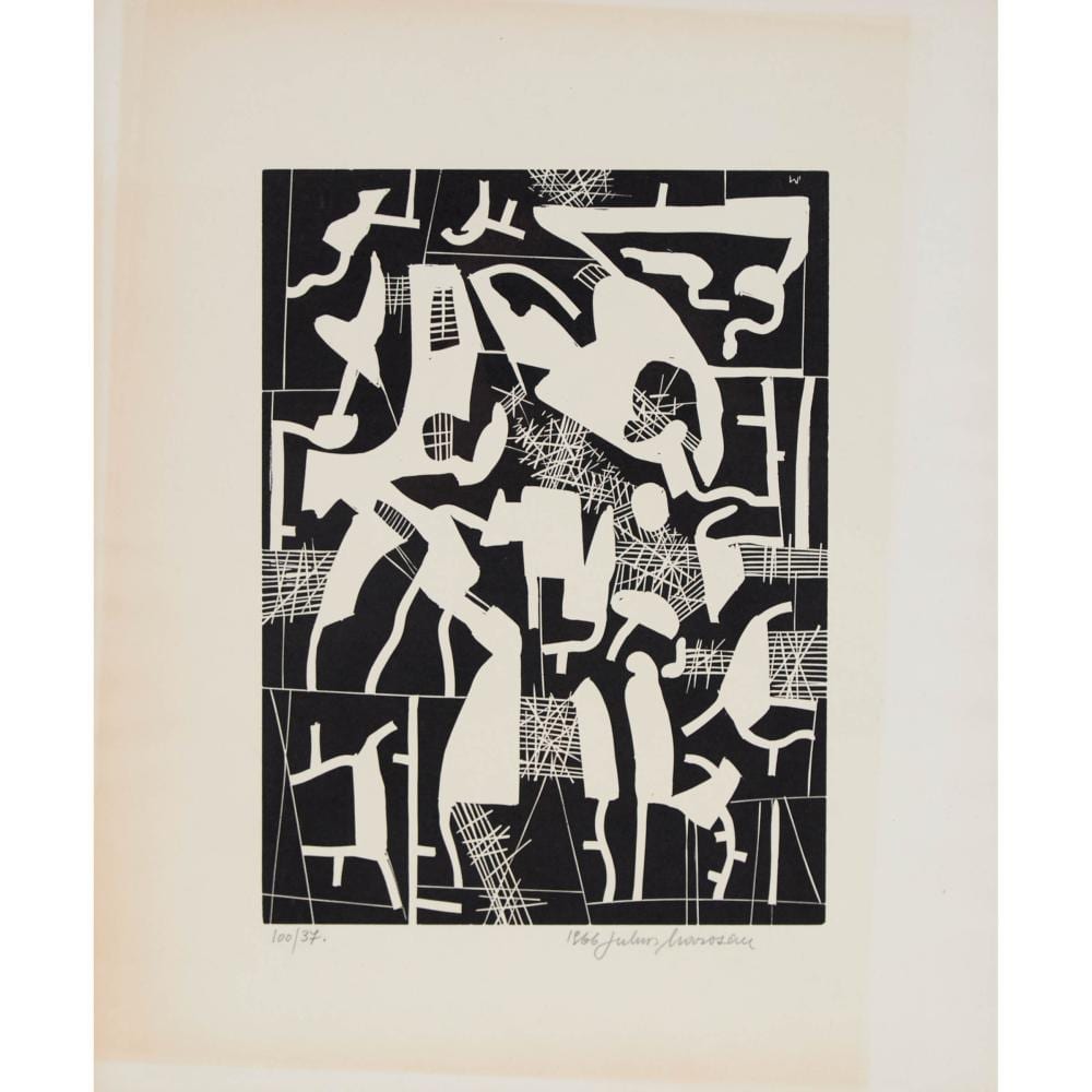 Gyula Németh comparable auction result: gyula julius marosan 1915 2003 untitled abstract 1966