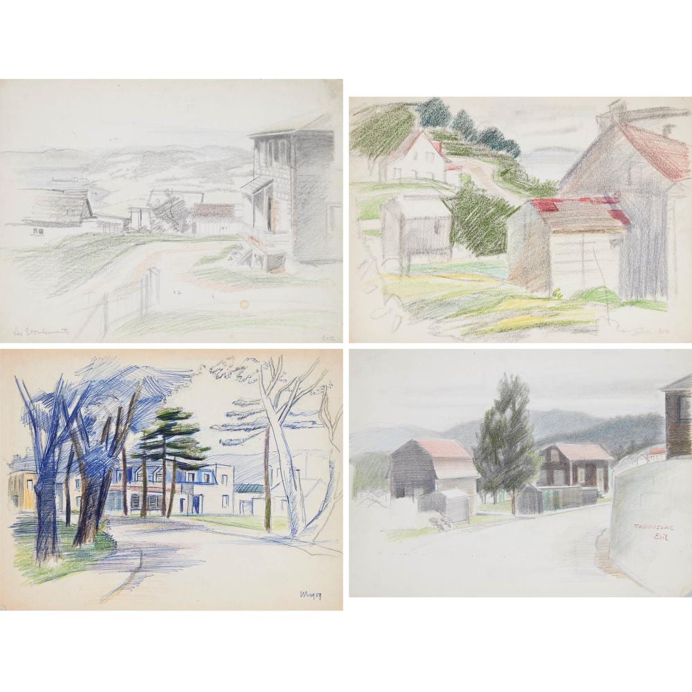 Eric Goldberg comparable auction result: eric goldberg 1890 1969 portfolio of 35 drawings and sketches