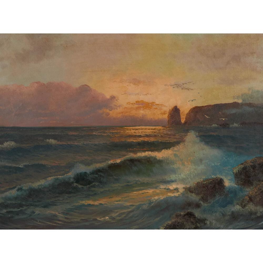 Franz Waldegg comparable auction result: franz waldegg 1899 1966 untitled coastal sunset