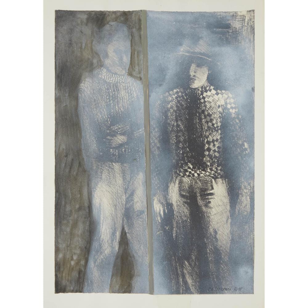 Ghitta Caiserman-Roth comparable auction result: ghitta caiserman roth 1923 2005 untitled two men