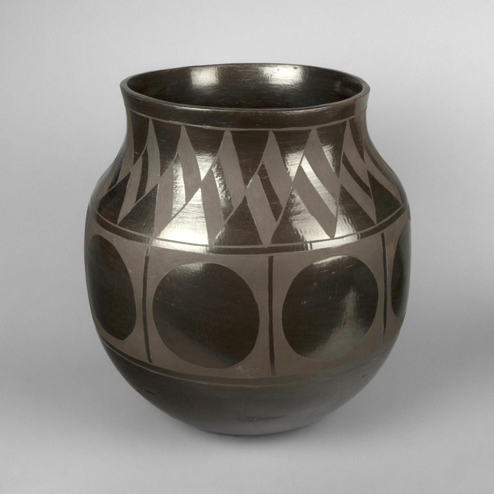 Rafaelita Aguilar comparable auction result: rafaelita aguilar blackware pottery storage jar