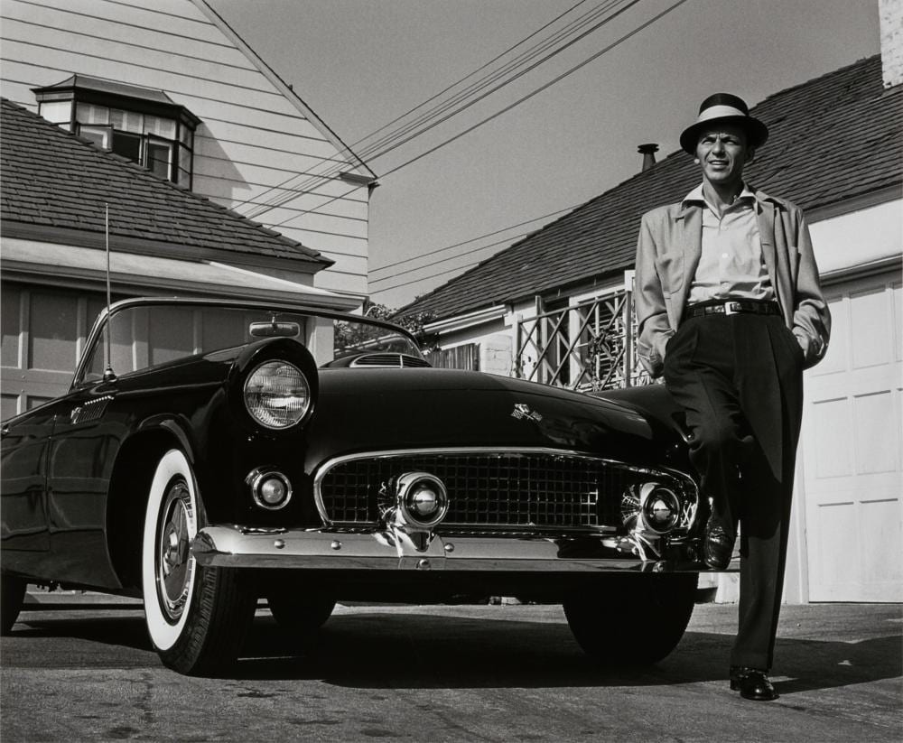 Frank Worth comparable auction result: frank worth american frank sinatra next to his t bird