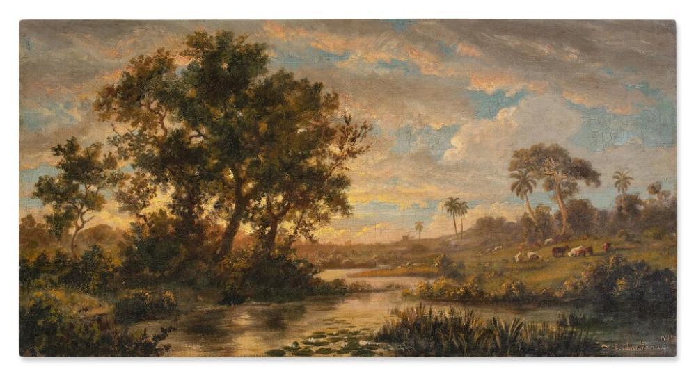 Esteban Chartrand comparable auction result: paisaje con vacas