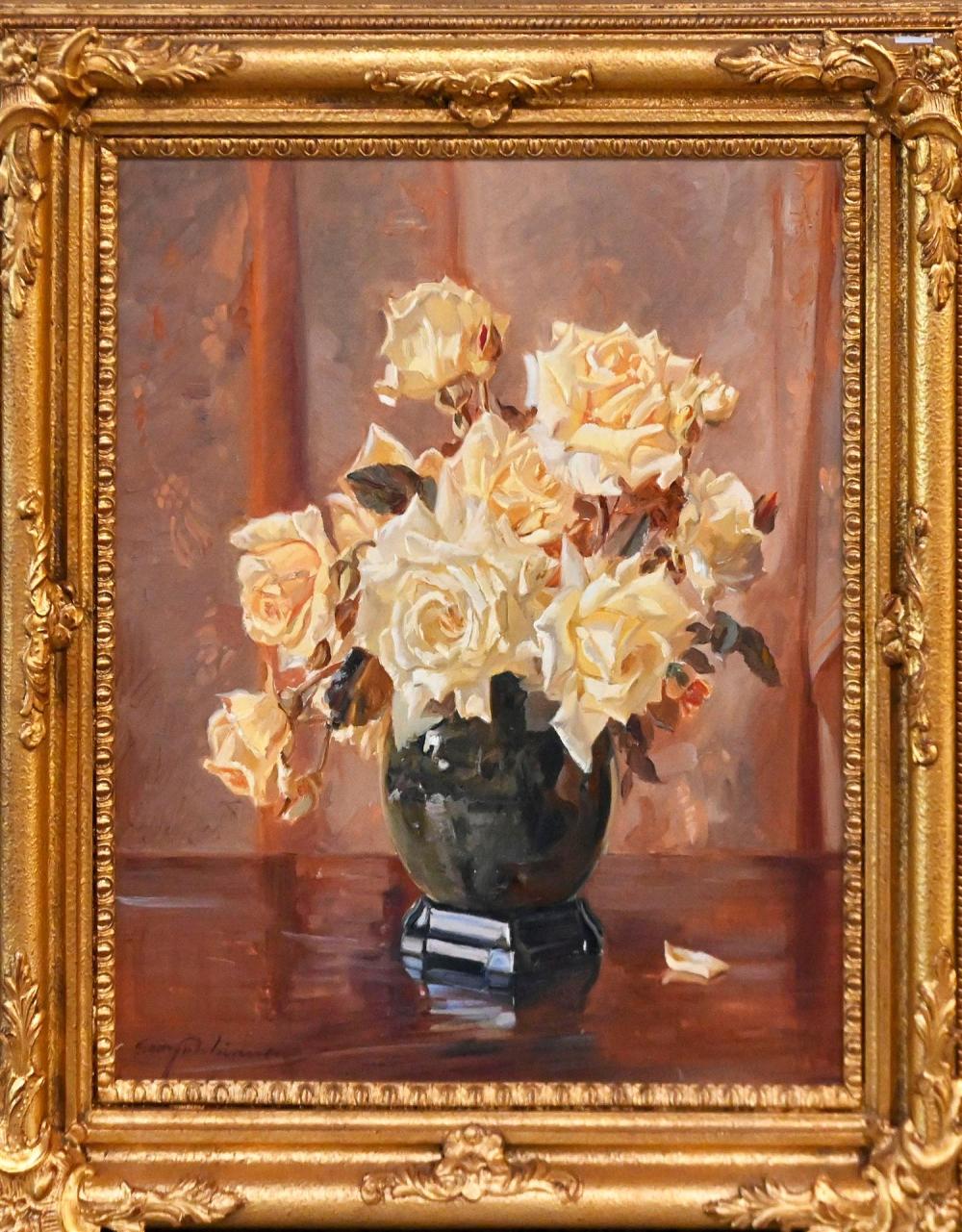 George Whinnen comparable auction result: george whinnen still life with roses