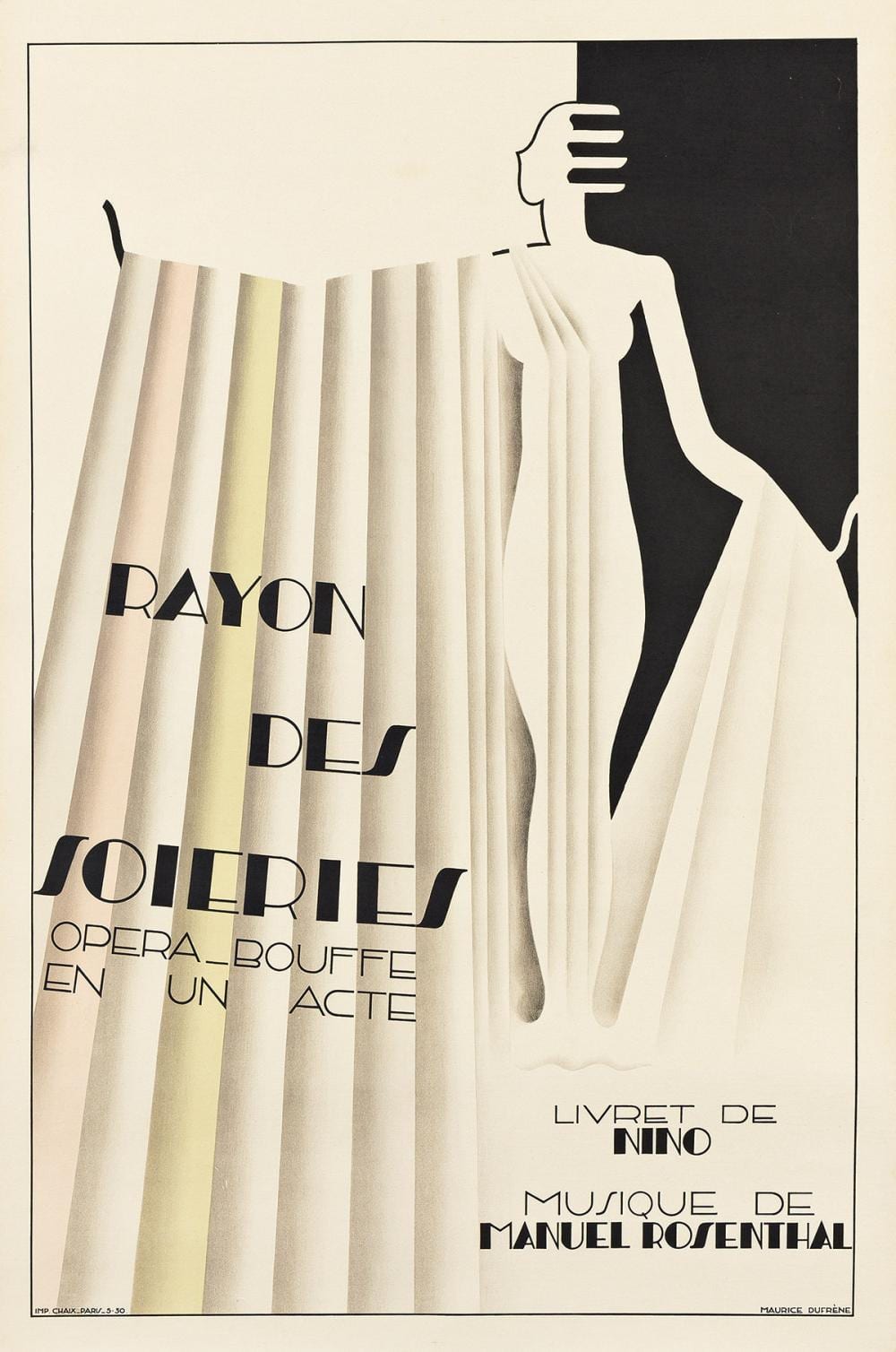 Maurice Dufrène comparable auction result: maurice dufr ne 1876 1955 rayon des soieries 1930 47 x31 inches 120x80 cm chaix paris