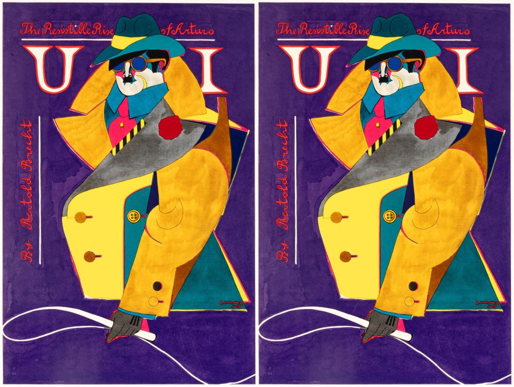 Richard Linder comparable auction result: richard linder american german 1901 1978 offset lithograph posters the resistible rise of arturo ui