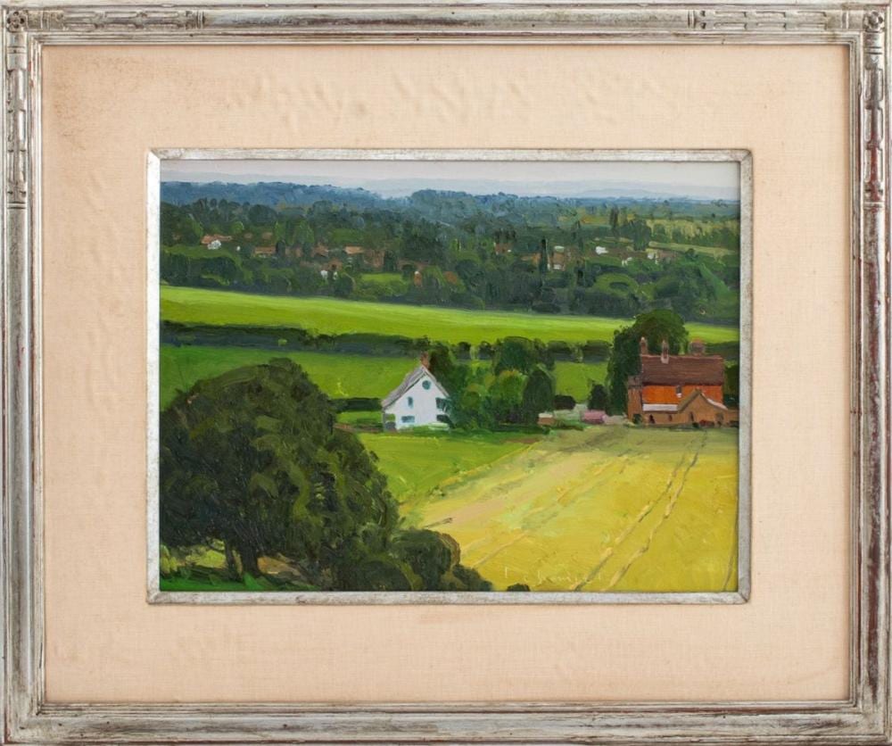 Len Chmiel comparable auction result: len chmiel bowers farm beyond oil on canvas