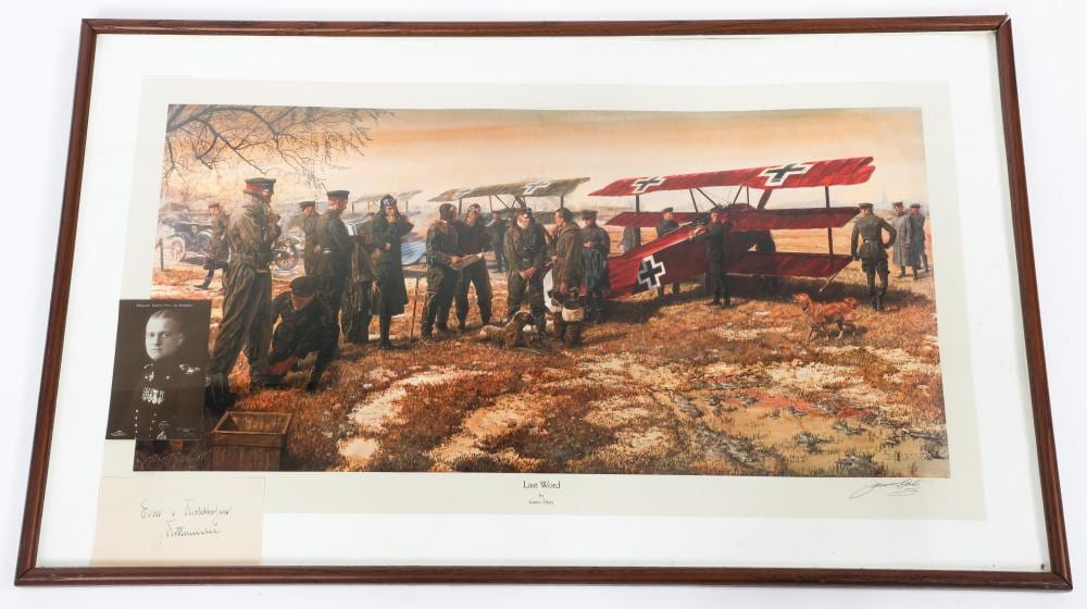 James Dietz comparable auction result: james dietz last word von richthofen lithograph