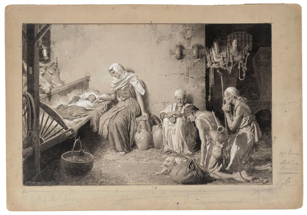fortunino matania napoli 1881 londra 1963 the first noel 1932 · Finarte · 2025-03-07 Fortunino Matania comparable auction result: fortunino matania napoli 1881 londra 1963 the first noel 1932